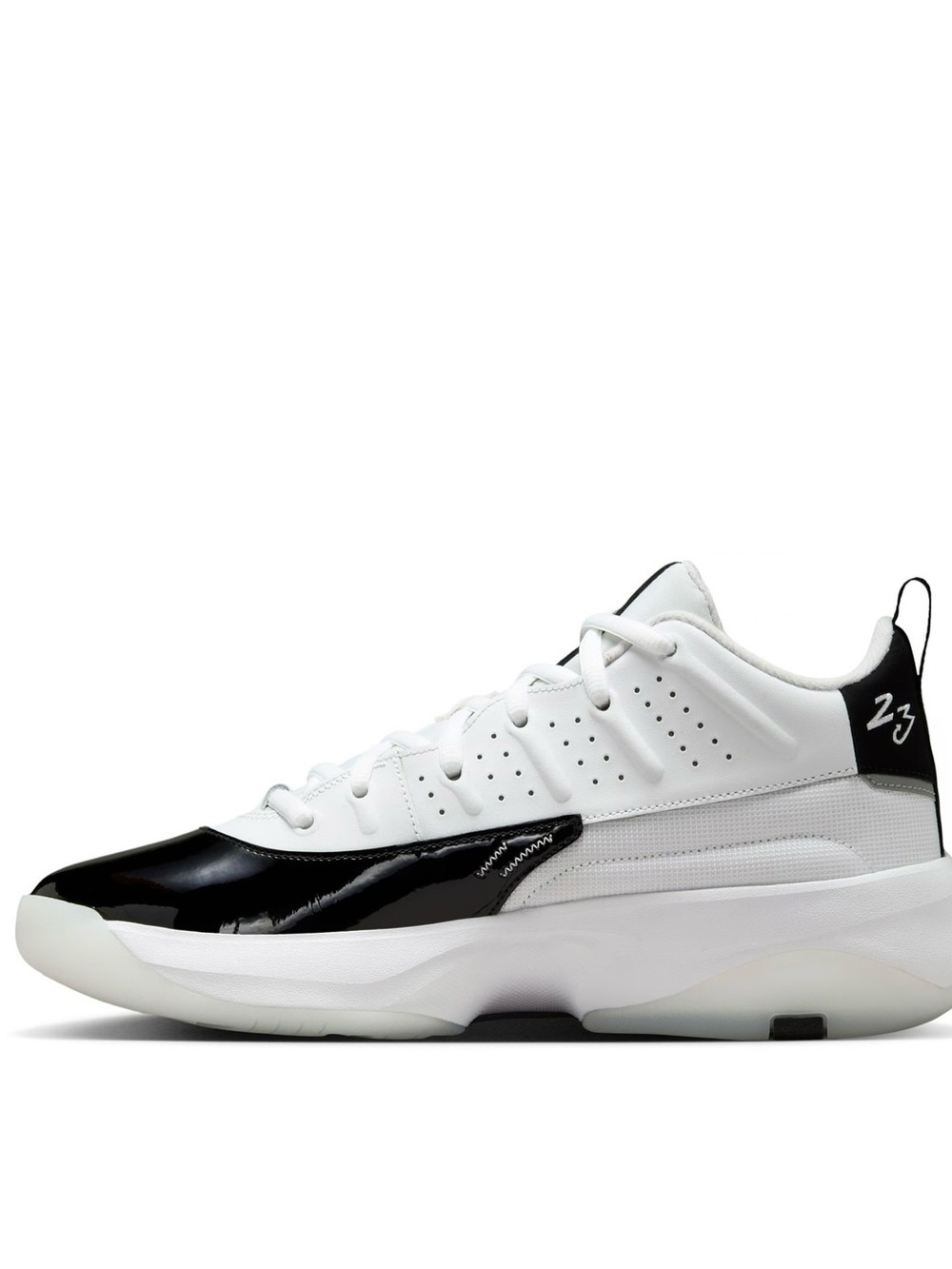 Jordan Men’s Low-Top Sneakers in White and Black